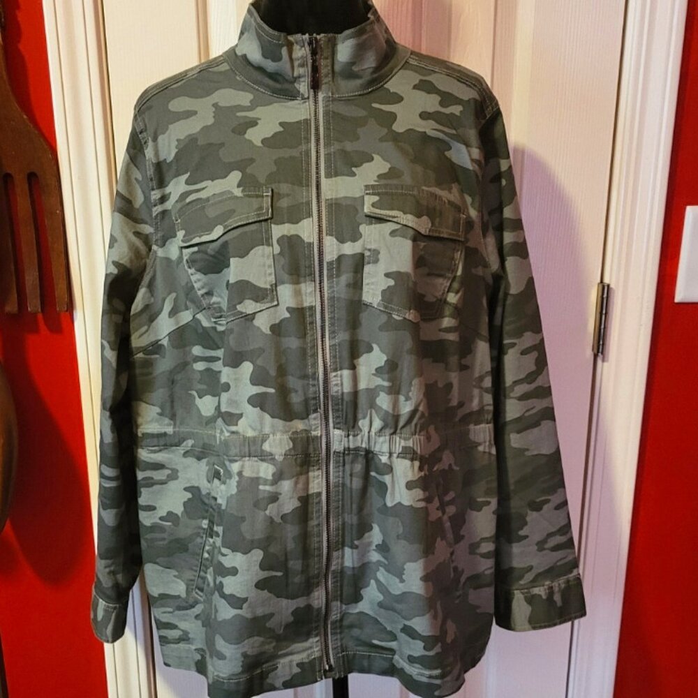 Belle by Kim Gravel Stretch Twill Anorak Jacket - 1X